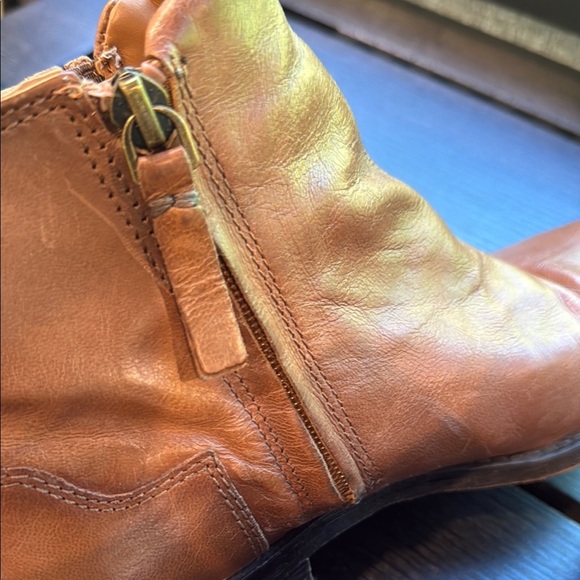 Franco Sarto Brown Leather Ankle Boots size 6.5 runs a little more like a 7 - Picture 10 of 10